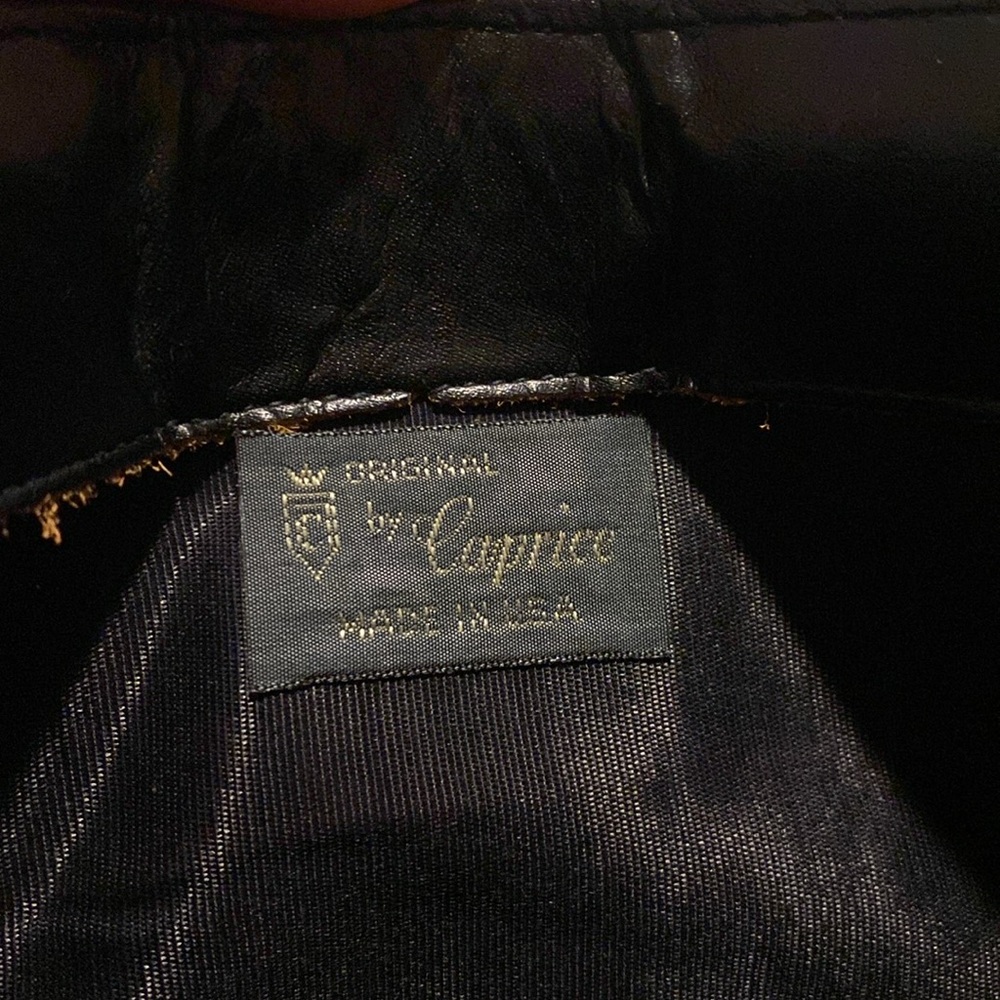 Vtg Caprice Original Patchwork Leather Clutch W C… - image 8